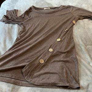 Brown shirt with buttons